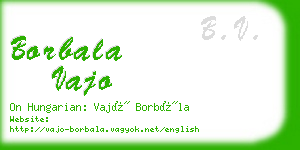 borbala vajo business card